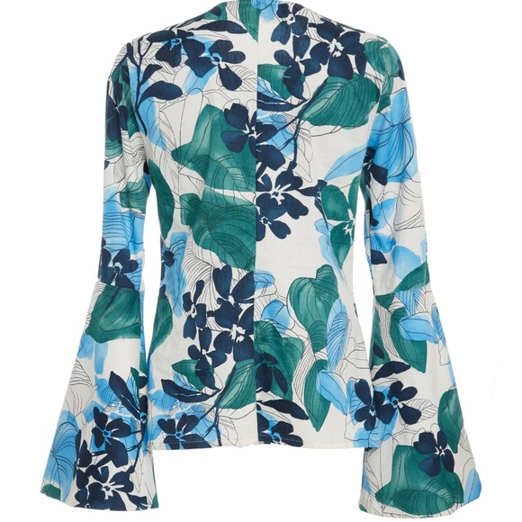 Alexis Blue Hadya Floral Cotton Shirt - Picture 1 of 4